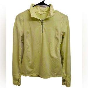 GAP FIT lime green long sleeve workout top